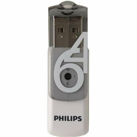 SIGNIFY 64GB USB 2.0 Vivid Edition Flash Drive - Grey PH96362